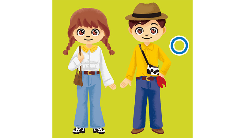 全身仮装期間以外もお楽しみいただけるコーディネート例