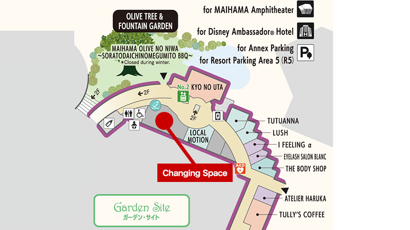 IKSPIARI Cinema Area 1F Garden Site Detail Map