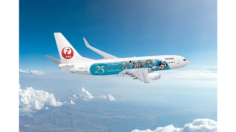 東京ディズニーシー®25周年をテーマとした特別塗装機「JAL Jubilee Express」