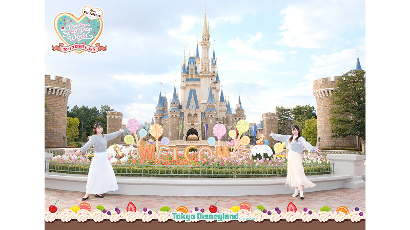 東京ディズニーランド ヴァネロペのスウィーツ・ポップ・ワールドをテーマにした撮影