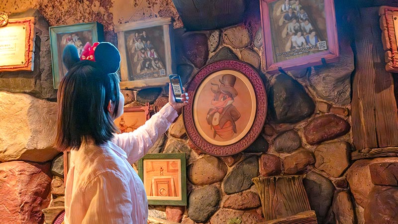 アトラクションで撮影した写真の場合