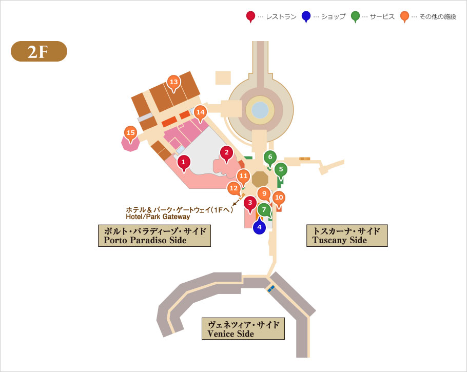 公式施設一覧/館内マップ   東京ディズニーシー・ホテルミラコスタ