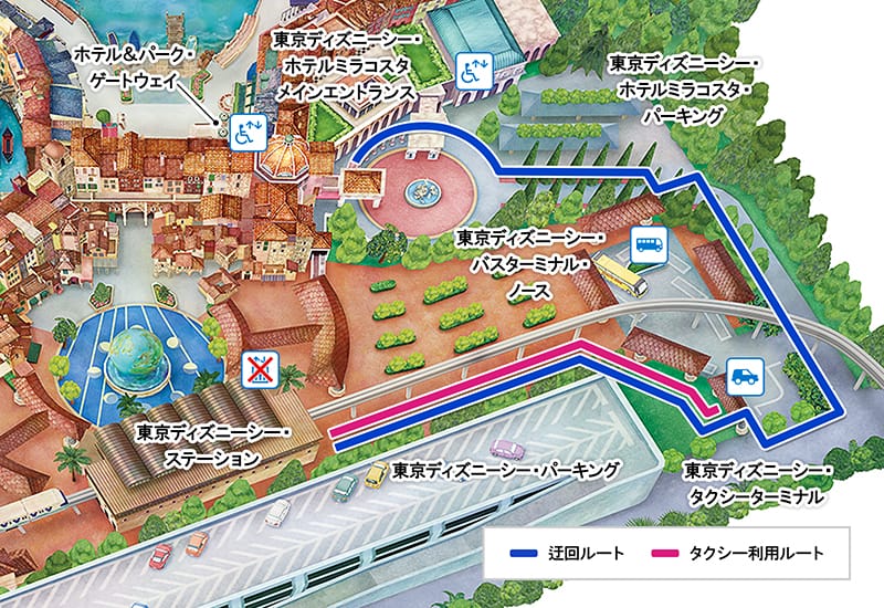 迂回ルートのイメージ