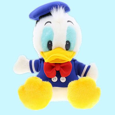 NEW Daisy Duck Plush Keychain Badge Mickey Mouse Animation Disney Store Japan