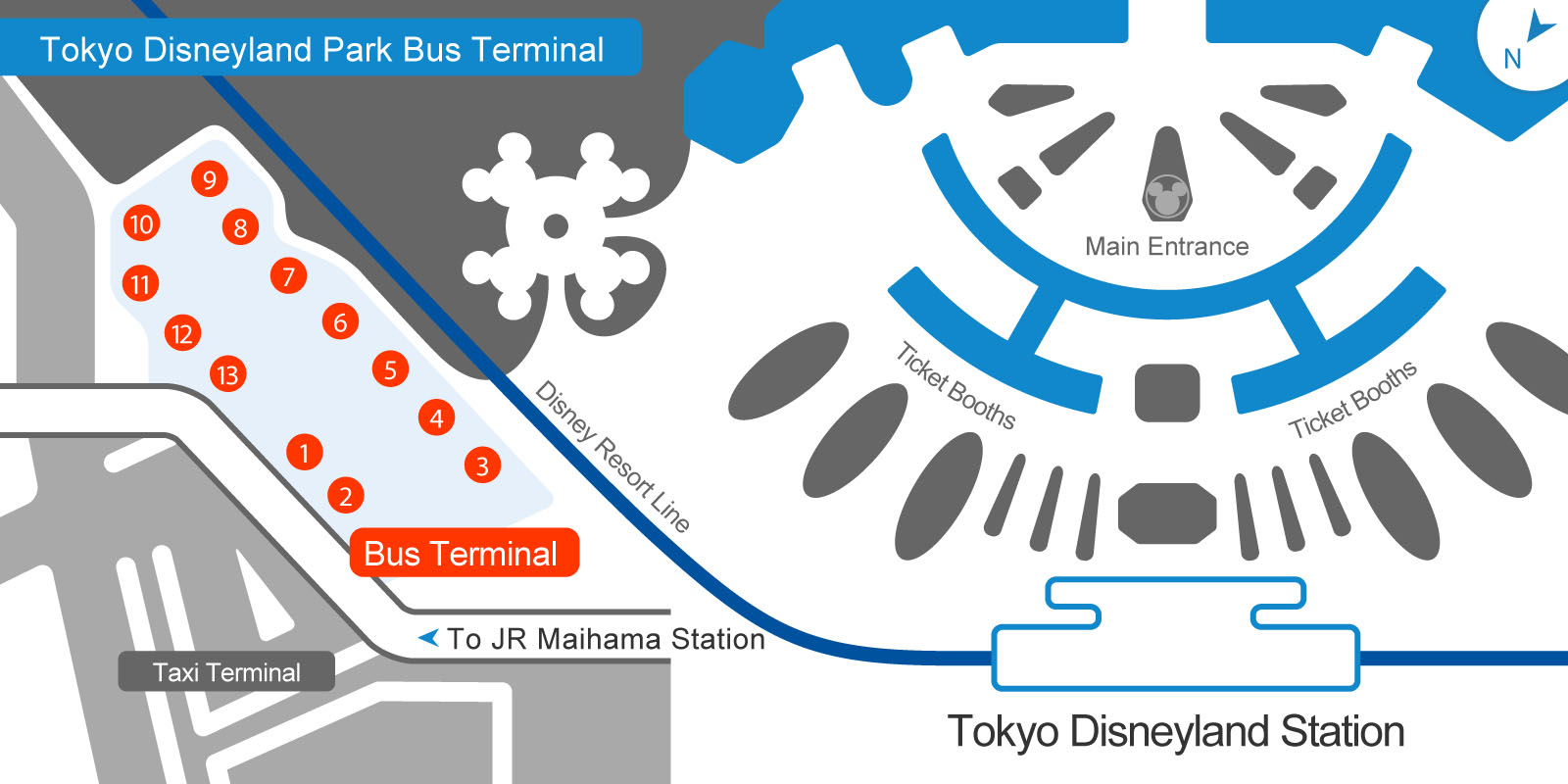 Tokyo Disneyland Bus Stop