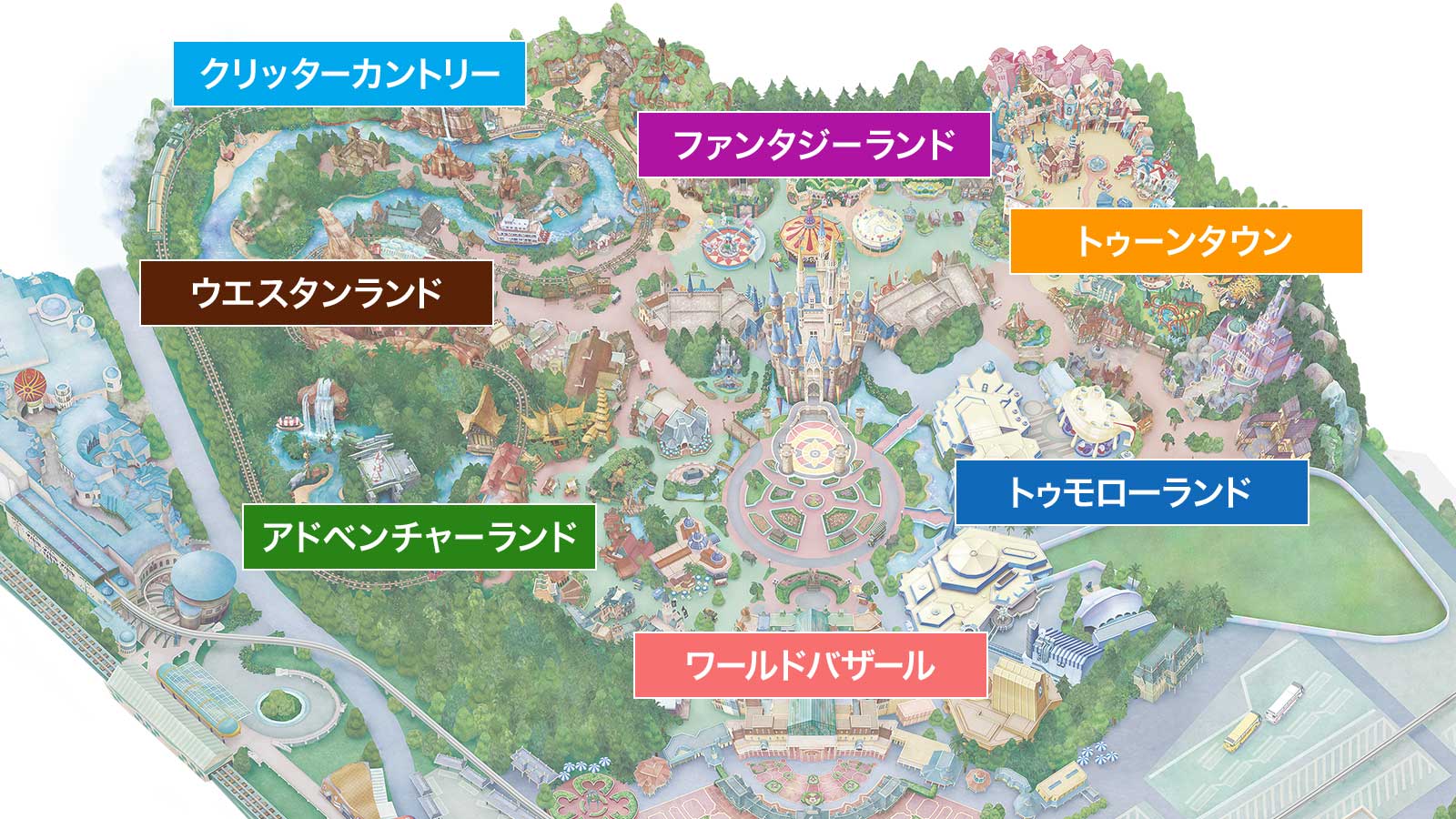 公式】マップ | 東京ディズニーランド