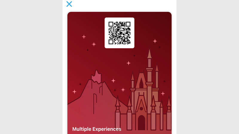 Scan the code onto the reader at the venue