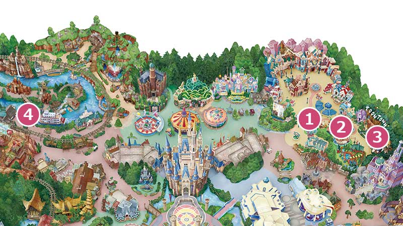 ベビーと楽しめるプレイエリアのマップ