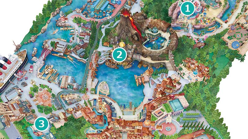 ベビーと楽しめるプレイエリアのマップ