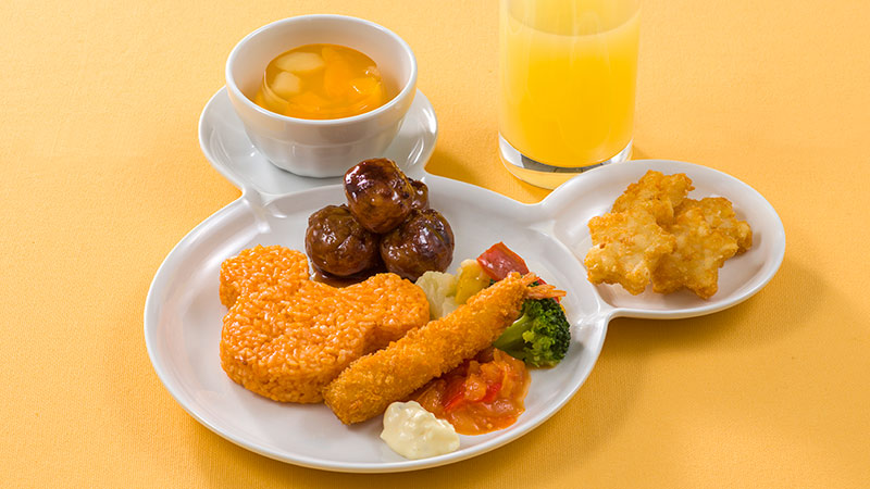 东京迪士尼乐园提供的儿童餐一览（日文网页）