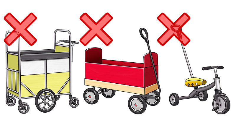 Make sure your stroller meets the following requirements!
