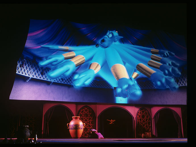 Enjoy the live action and 3D effects! Magic Lamp Theater in Arabian Coast 