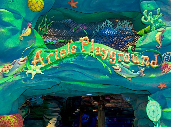 Great for families with small children! Ariel's Playground at Tokyo DisneySea