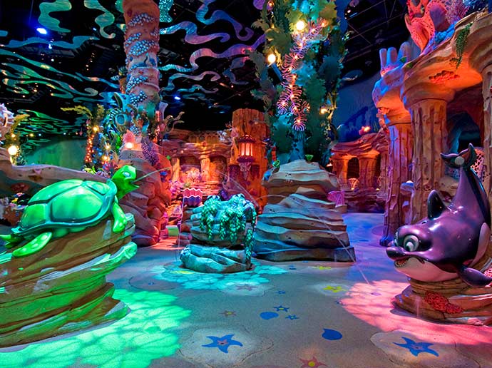 Great for families with small children! Ariel's Playground at Tokyo DisneySea