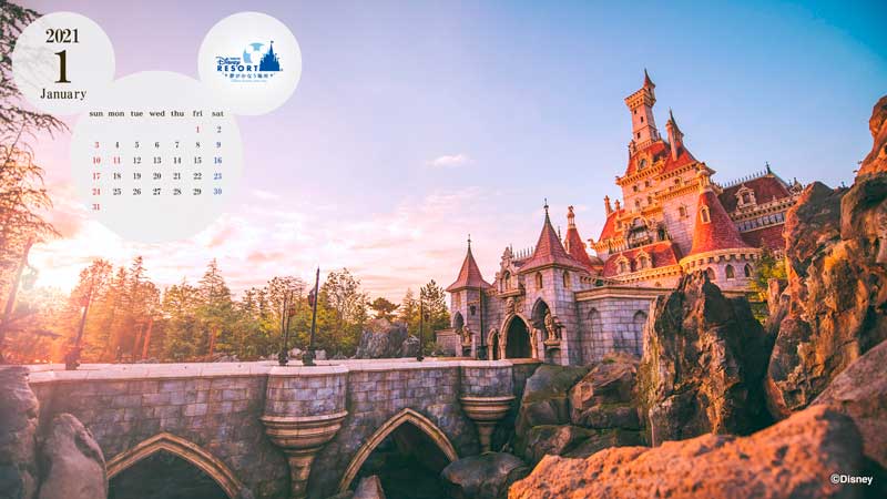 Official Pc Calendar Wallpaper Tokyo Disney Resort