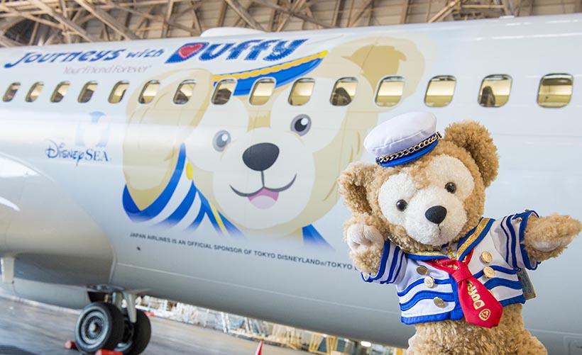 日本最大級 JAL ハッピージャーニーエクスプレス ダッフィー 飛行機 