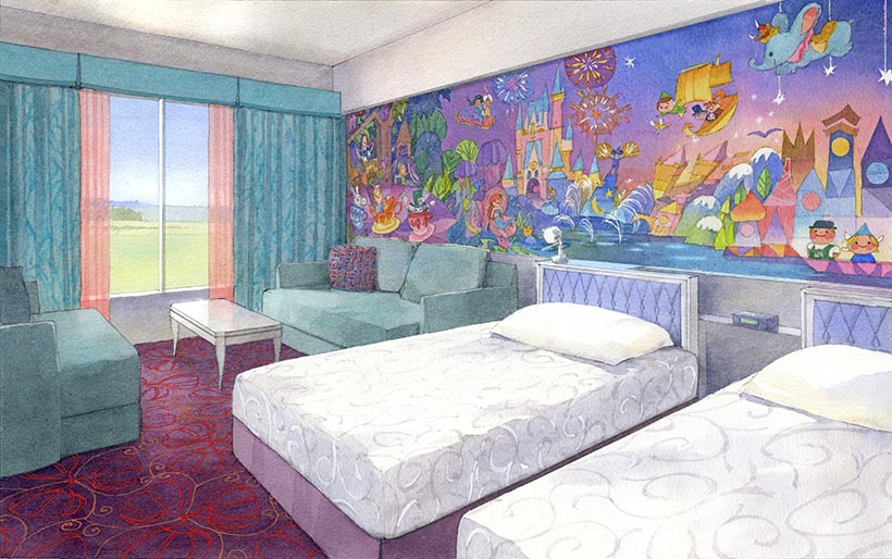 「東京ディズニーセレブレーションホテル：ウィッシュ」の客室イメージ