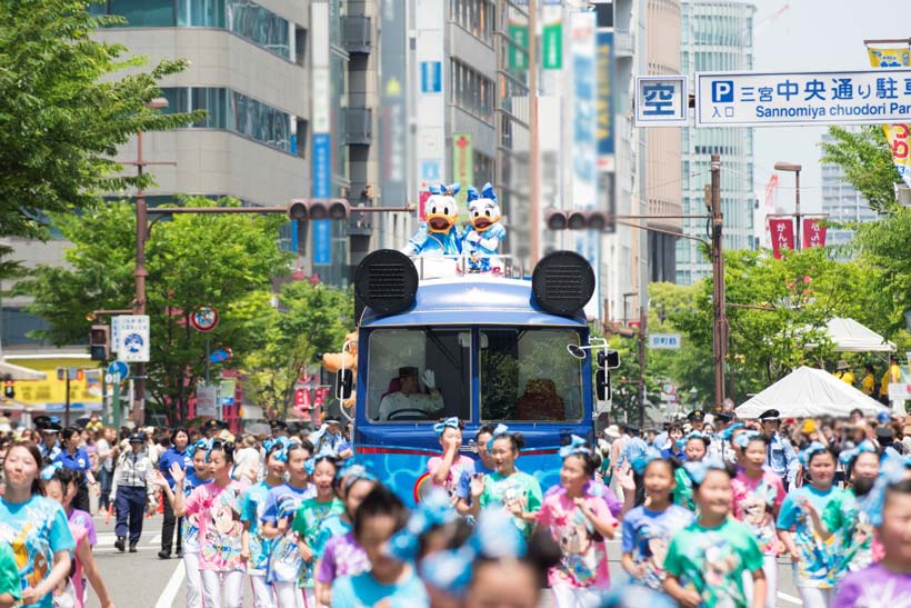 全国15都市を巡る「東京ディズニーシー15周年スペシャルパレード“ザ・イヤー・オブ・ウィッシュ”」の様子２
