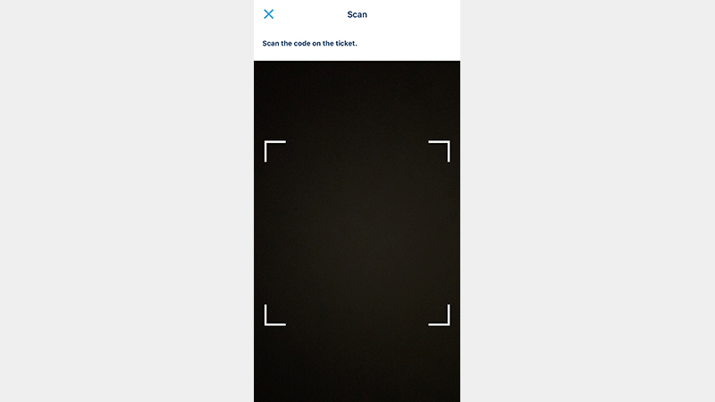 Scan the code on your ticket.